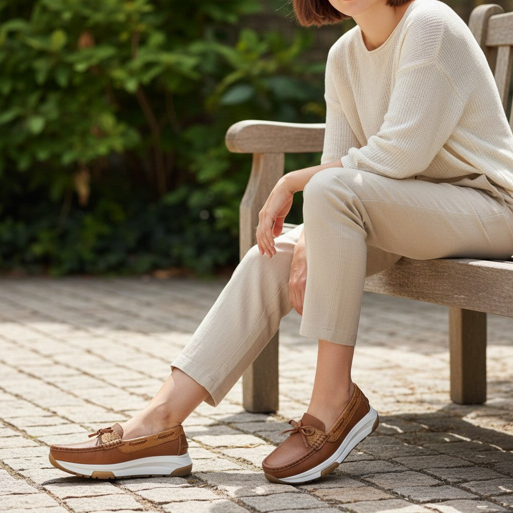 Mocasin Cuero Dama Gavani 1009